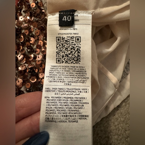 NWT Gorgeous Marciano Multicolor Sequin Dress - Picture 9 of 10